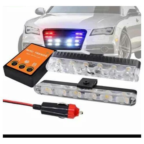 12v Front Grill Police Light