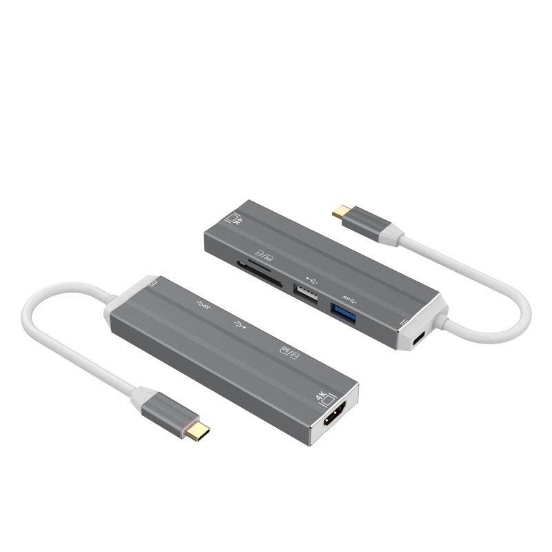 USB-C HUB,Adapter 6 In 1