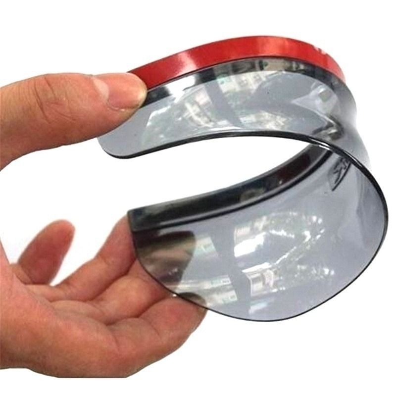 2pcs Car Side Rear View Mirror Rain Eyebrow Visor Snow Guard Weather Shield