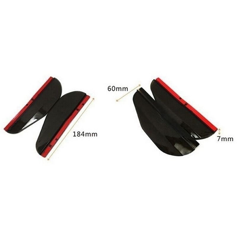 2pcs Car Side Rear View Mirror Rain Eyebrow Visor Snow Guard Weather Shield