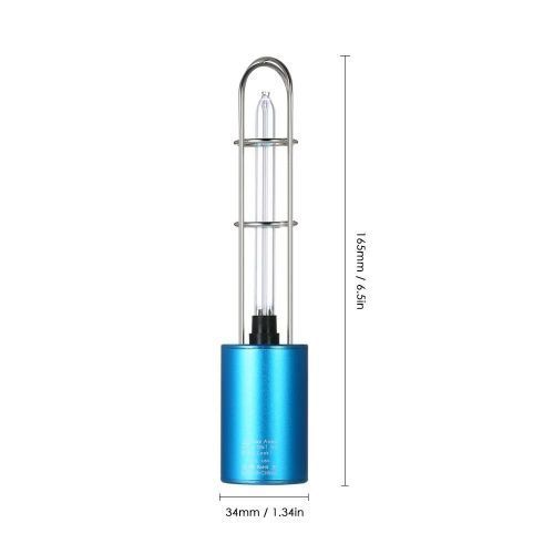 Rechargeable UV Sterilizer Light & Air Purifier DC5V Ultraviolet + Ozone UV Germicidal Lamp Portable Sterilization Light For Car Kitchen Toilet Cabinet Pink/Blue