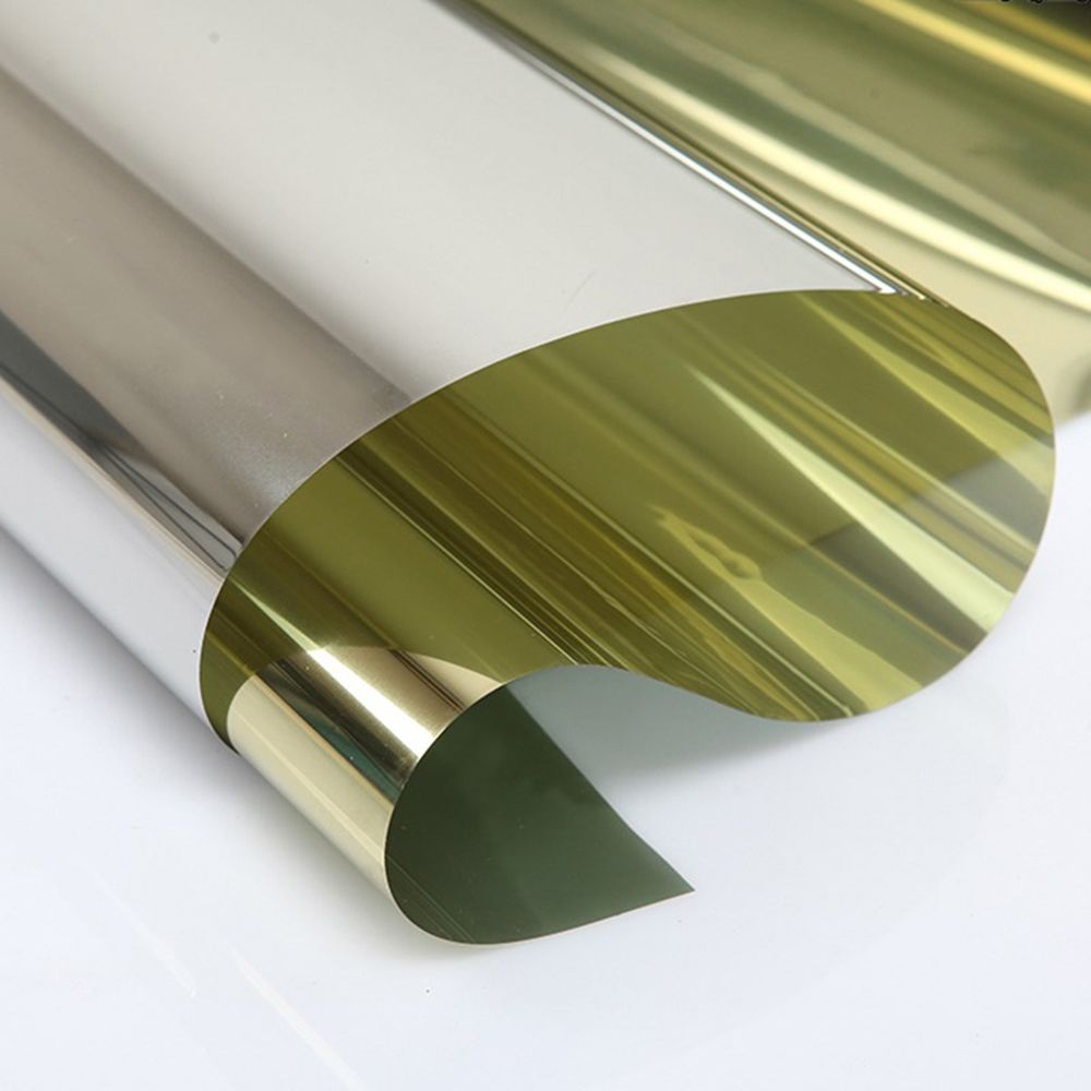 Silver&Gold Home Office Window Film One Way Mirrored