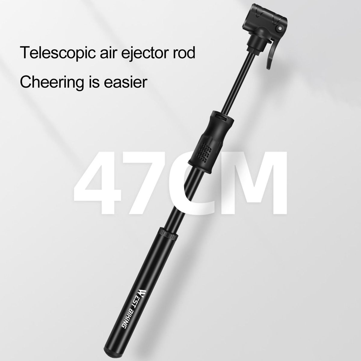 1 Set Bicycle Tire MTB Bike Mini Cycling Tire Inflator Black
