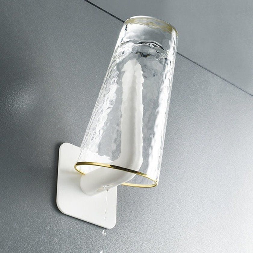 Toilet Paper Holder Hole-Free Tissue Ra K Wall-Mounted Shelf Kit Hen Bathroom-white-6.5*6.2*14 M
