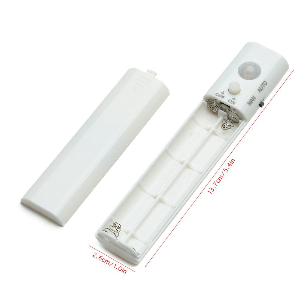 LED Motion Sensor Light Control Box Battery Container Dual