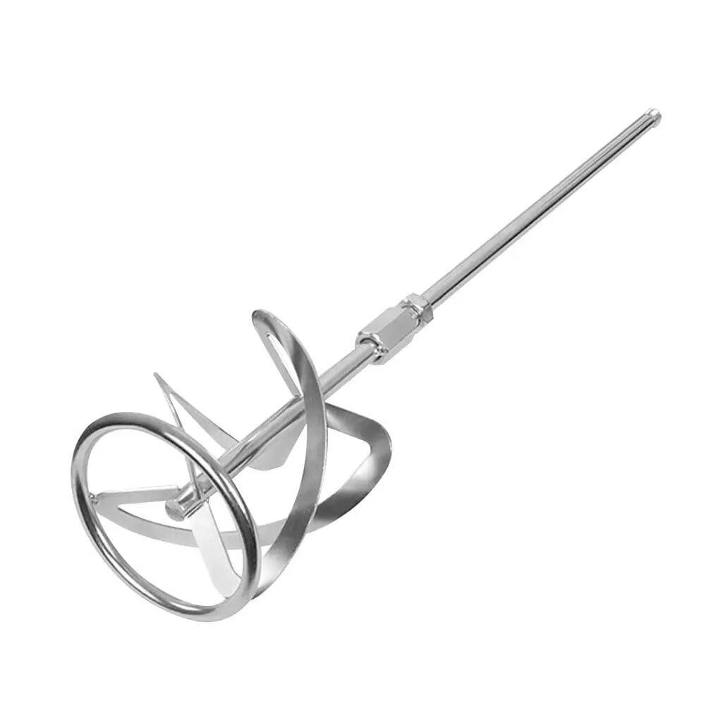 Cement Putty Paint Coating Agitator Mechanical Rod S Threaded Head Stirring Rod Mud Mixer Paint Mixer Attachment Spiral Mixer