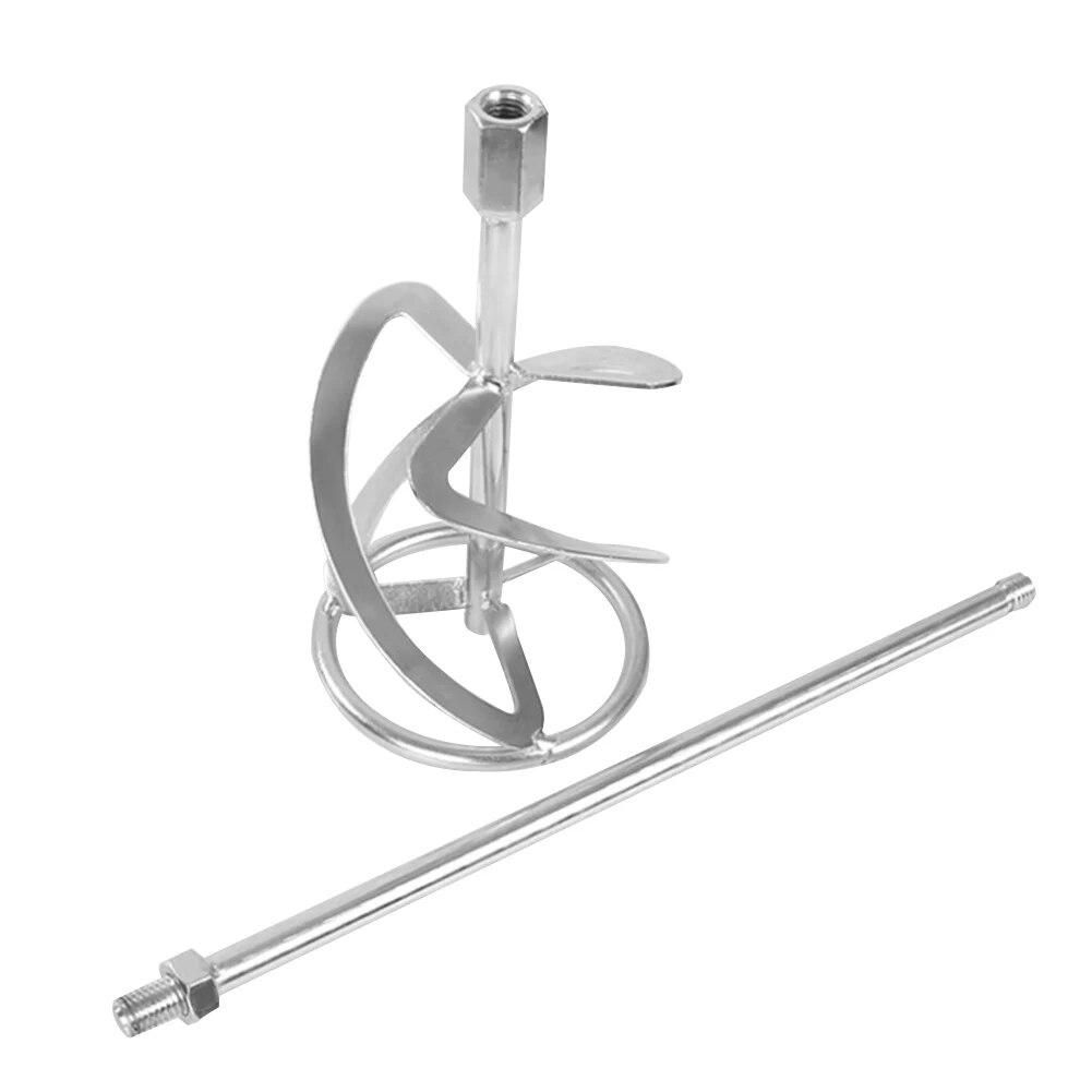Cement Putty Paint Coating Agitator Mechanical Rod S Threaded Head Stirring Rod Mud Mixer Paint Mixer Attachment Spiral Mixer