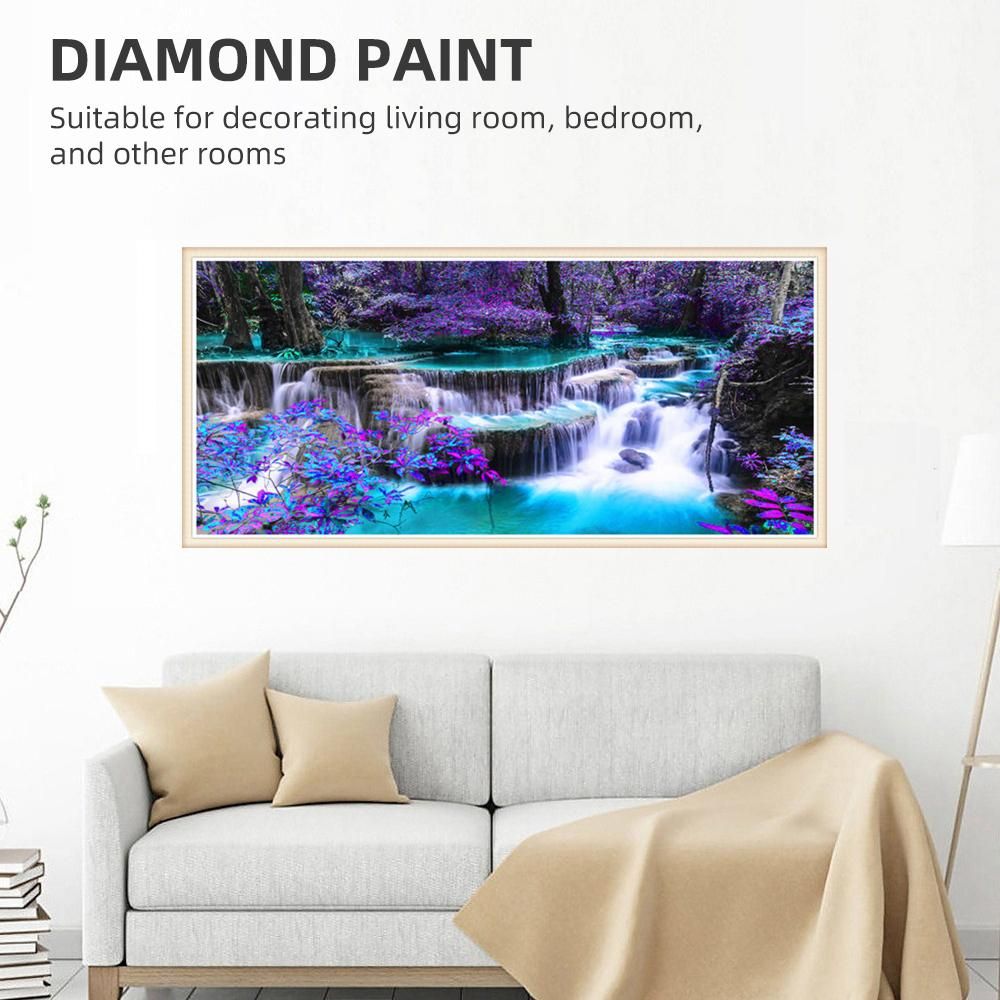 Large Size Diamond Paint Kit Landscape DIY 5D Diamond Paint for Adults Full Kit Crafts Living Room Bedroom Wall Decor 90x40cm