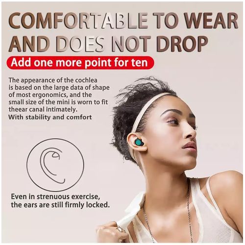 Wireless Earbuds Bluetooth Headphones Earpiece Fingerprint Touch Control Earpods 6D Stereo Bass Headset