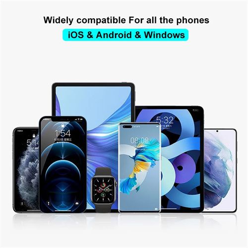 Wireless Earbuds Bluetooth Headphones Earpiece Fingerprint Touch Control Earpods 6D Stereo Bass Headset