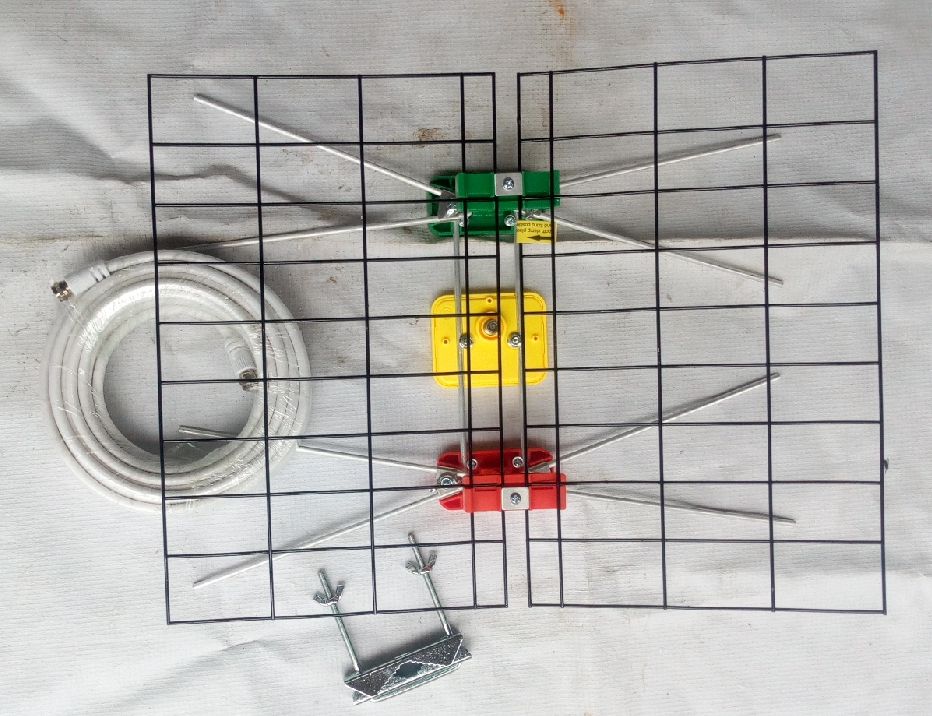 Antenna With Free Cable + Gotv  Remote