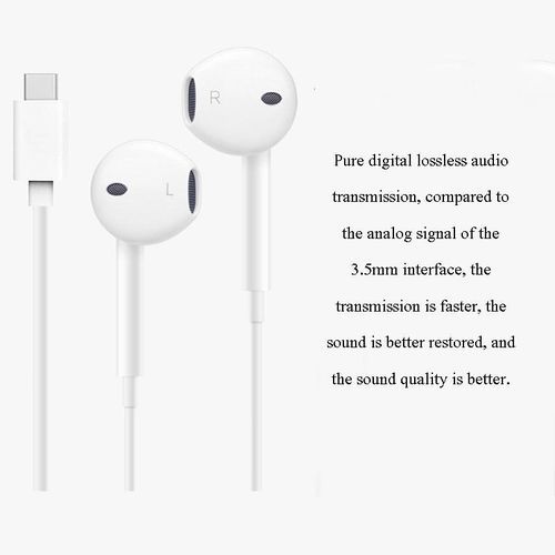 Type C Wired Earphone In-Ear Noise Cancelling Microphone Headphones
