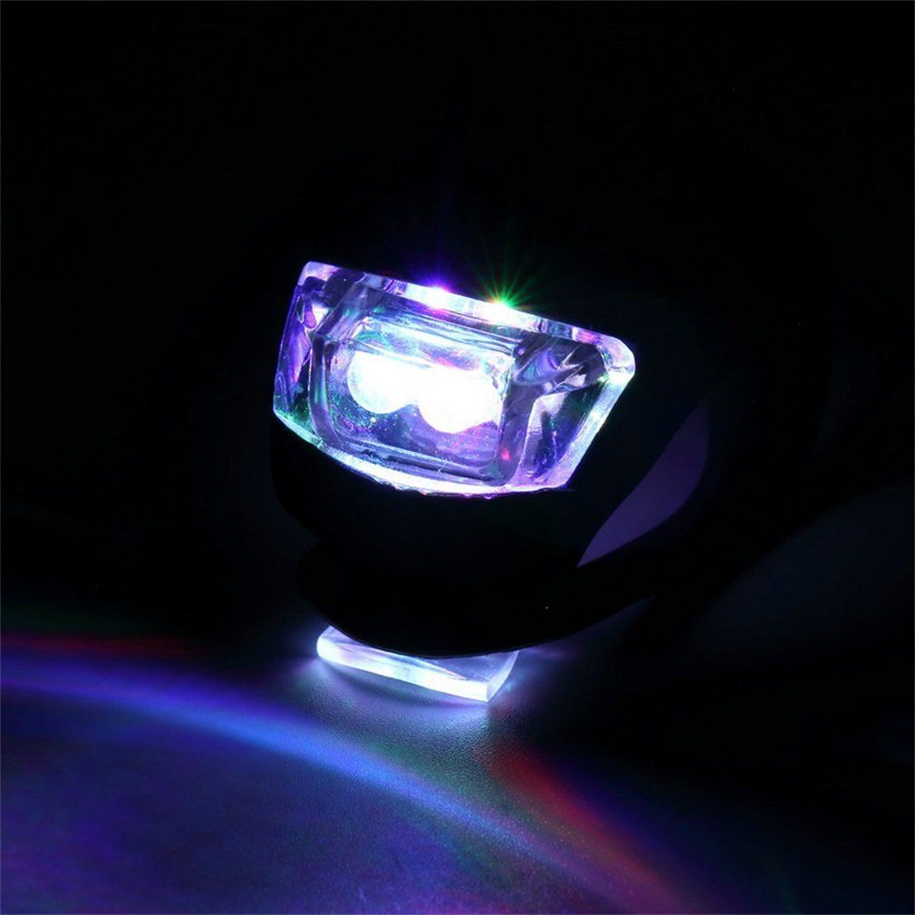 LED Bicycle Bike Cycling Silicone Head Front Rear Wheel Safety Light Lamp
