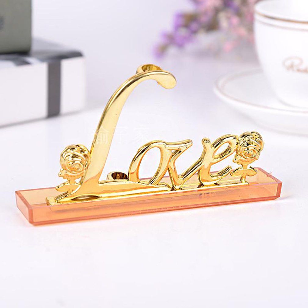 Artificial Flower In Love Display Stand Holder Home Decor Roses Base