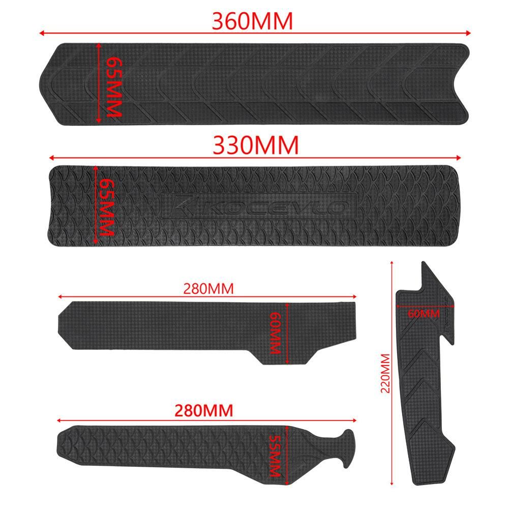 Universal Bicycle Frame Scratch-Resistant Protector Sticker Mountain Bike Road Bike Frame Protectives Sticker Waterproof Bicycle Chains Frame EVA Protectives Sticker