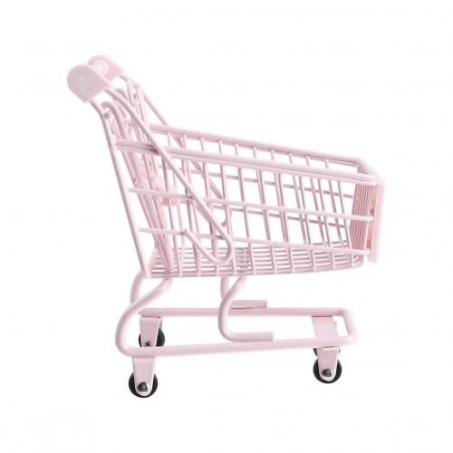 Mini Shopping Trolley - Product Photography  - Pastel Pink