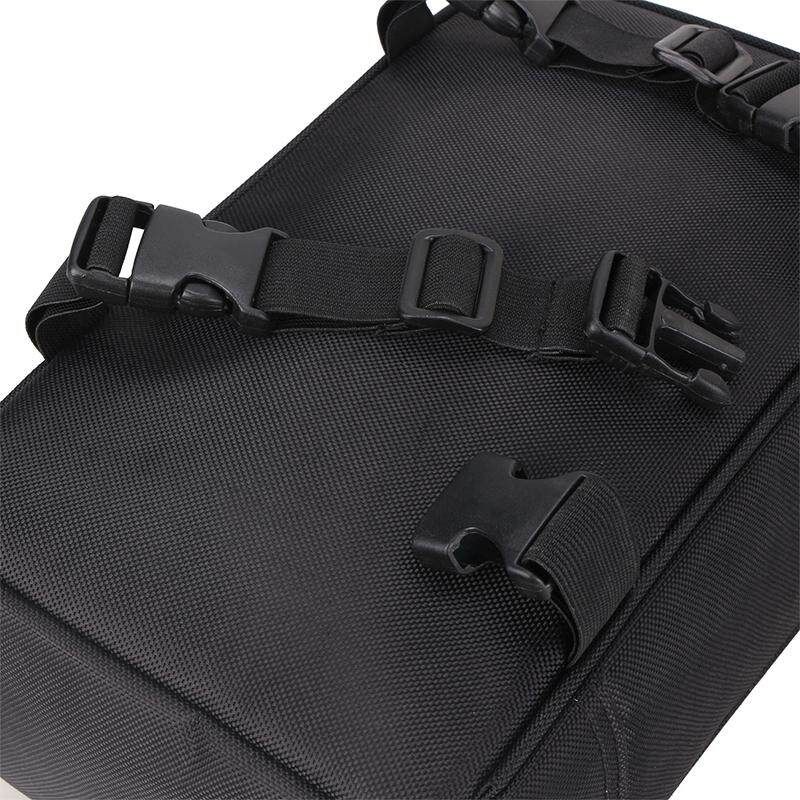 Sport Bicycle Bike Seat Pouch Cycling Tail Bag Waterproof Rear Seat Storage Upgrade And Add Large Black Shoulder Belt Rain Cover (6L)