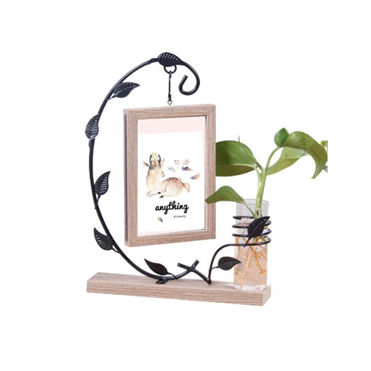 Photo Frame Desktop Photo Frame with Vase