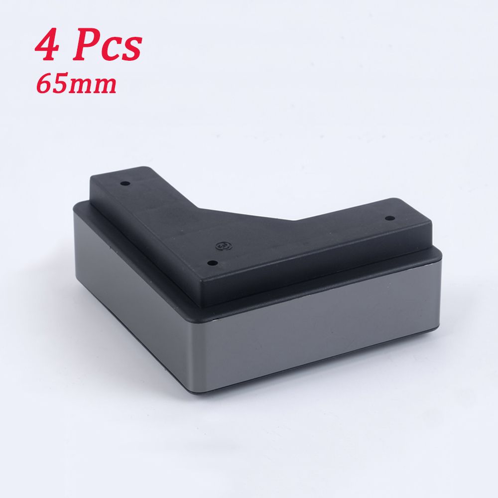 1/4Pack Plastic Heavy Duty Furniture Risers, Furniture Lir Blocks For Sofa Table Couch Bed Cabinet Furniture Heightening Mat-4 Pcs 65mm B