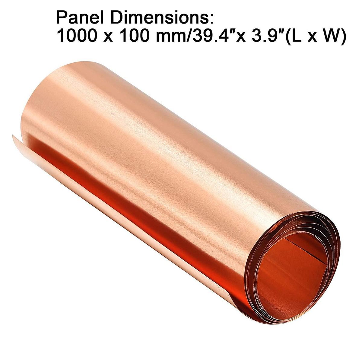 Copper Sheet , Metal Foil Plate 1000mm x 100mm x 0.03mm