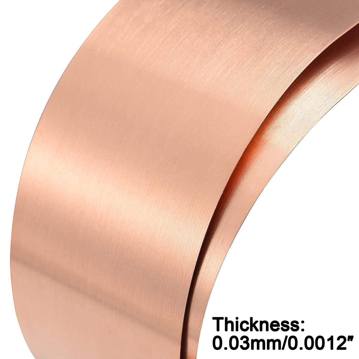 Copper Sheet , Metal Foil Plate 1000mm x 100mm x 0.03mm