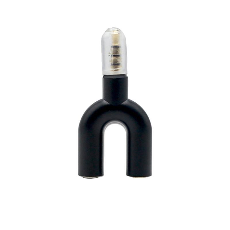 2 in 1 3.5mm Male to Female Jack Microphone Audio-White