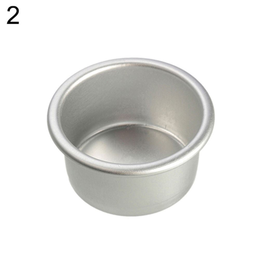 2/4/6/8 Inch Aluminum Alloy Non-stick Round Cake-Silver