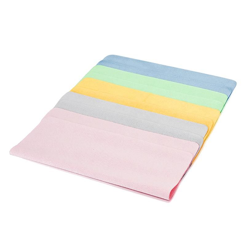 5Pcs Soft Chamois Glasses Cleaner Eyeglasses Fine Fiber