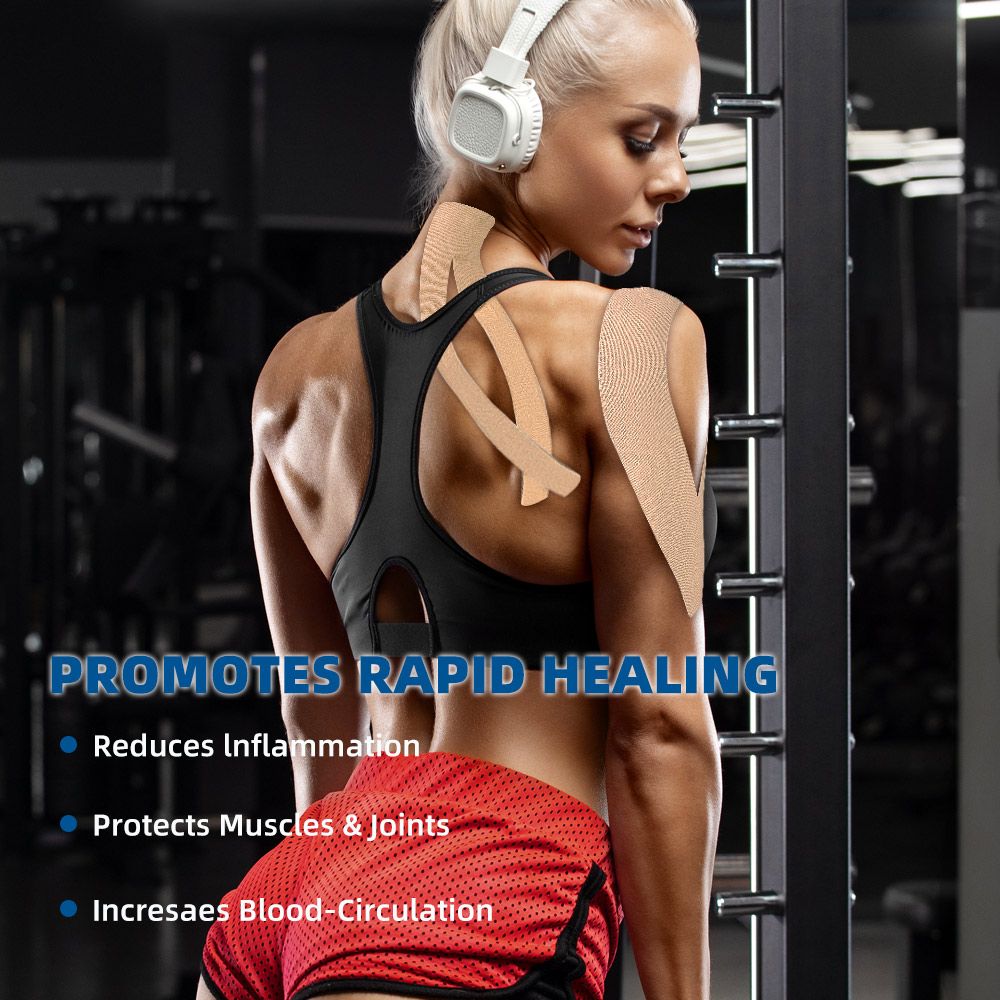 2 Rolls Kinesiology Tape Fitness Recovery Sports Bandage