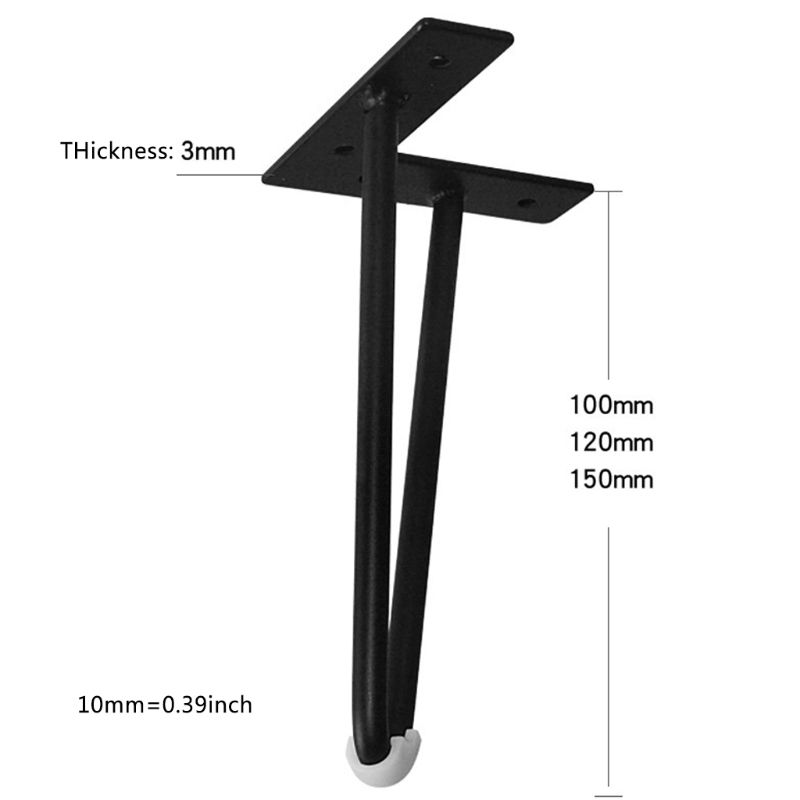 Luxury Metal Chair Sofa Leg Furniture Replacement Feet For Cabinet Shelf Dresser-10CM