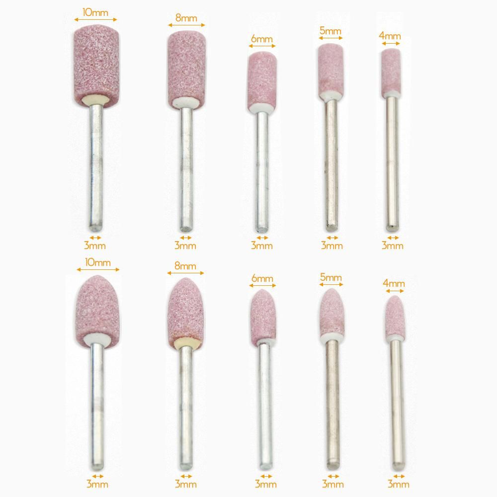 100pcs Electric Polishing Buffing Accessories Grinding Bits Set with 1/8 Shank Wool Sesame Rubber Jade Cowhide Abrasive Rotary Tools