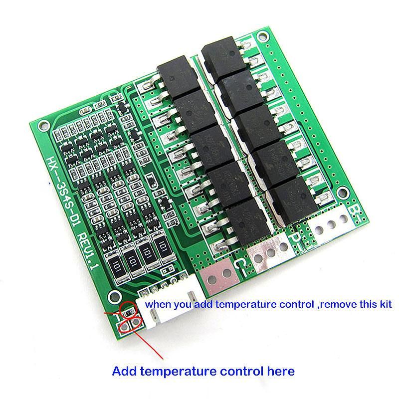4S 12.8V 14.8V Lithium Battery LiFe LiFePO4 Li-Ion Lipo Protection Board Balance 100A Discharge 10A Charge 3.7V BMS Circuit