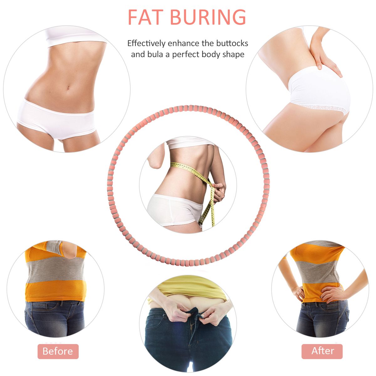 Slimming Hoop Weight Loss Hoop With Stainless Steel Link