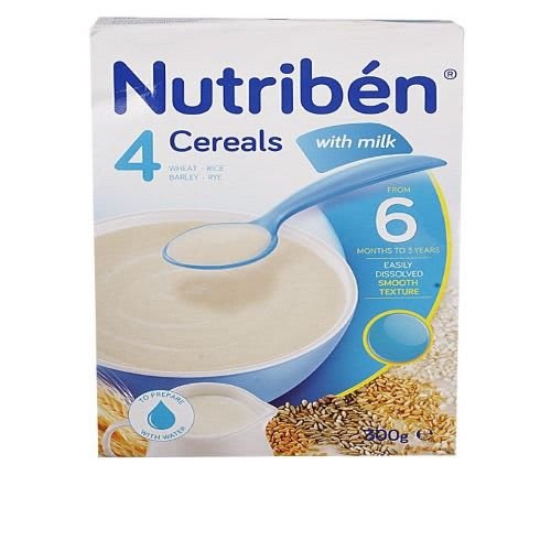 4 Instant Cereals With Milk   - From 6months To 3 Years