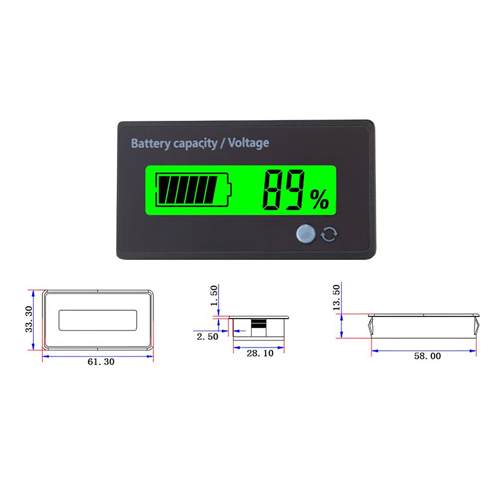 12V Lead-acid Battery Power Indicator LED Lead-acid Battery