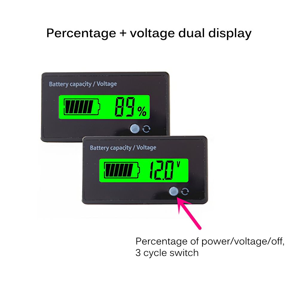 12V Lead-acid Battery Power Indicator LED Lead-acid Battery