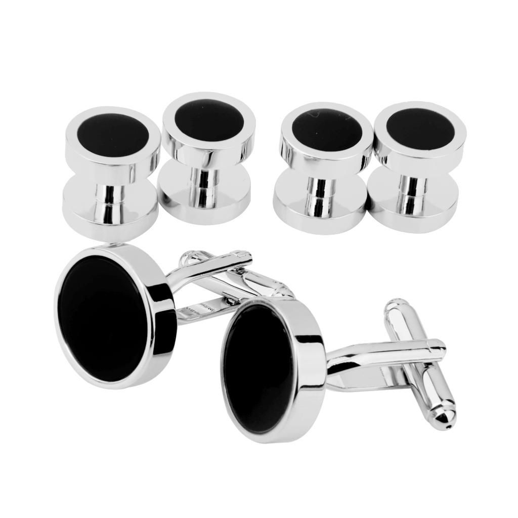 Men Tuxedo Cufflink Formal Dress Shirt CuffLinks Collar