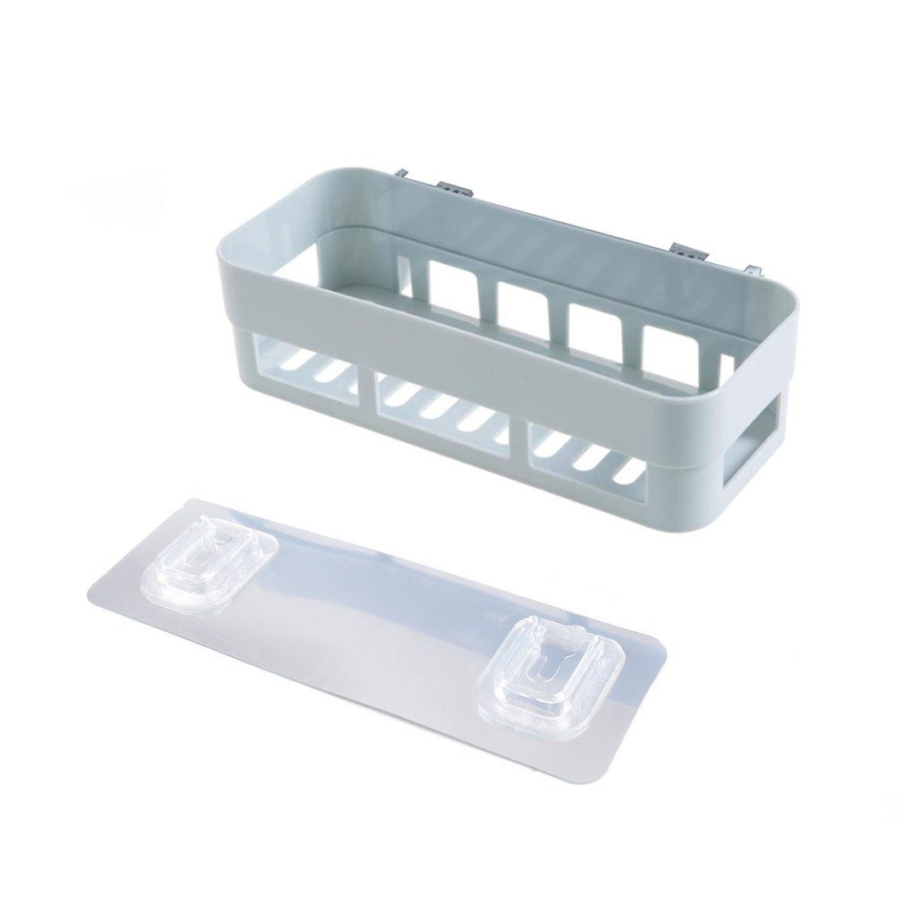 PP Practical Home Kitchen Bathroom Basket Shelf Storage Rack Wall Mounted