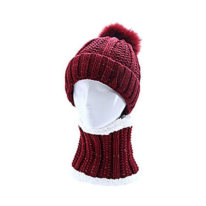 Women Autumn Winter Warm Cold-proof Outdoor Scarf-Black