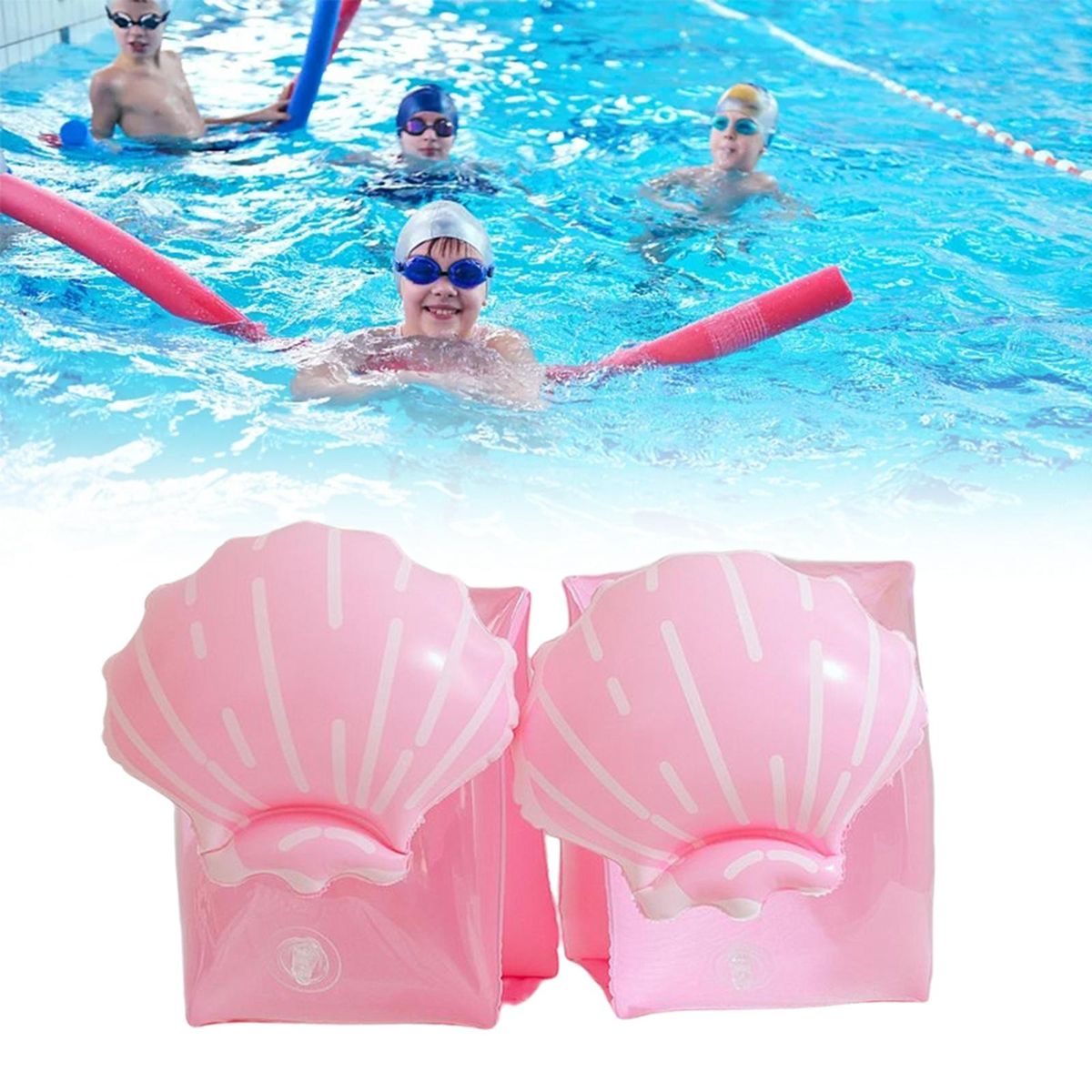 Arm Float Rings Inflatable Swim Arm Bands Rings Pool