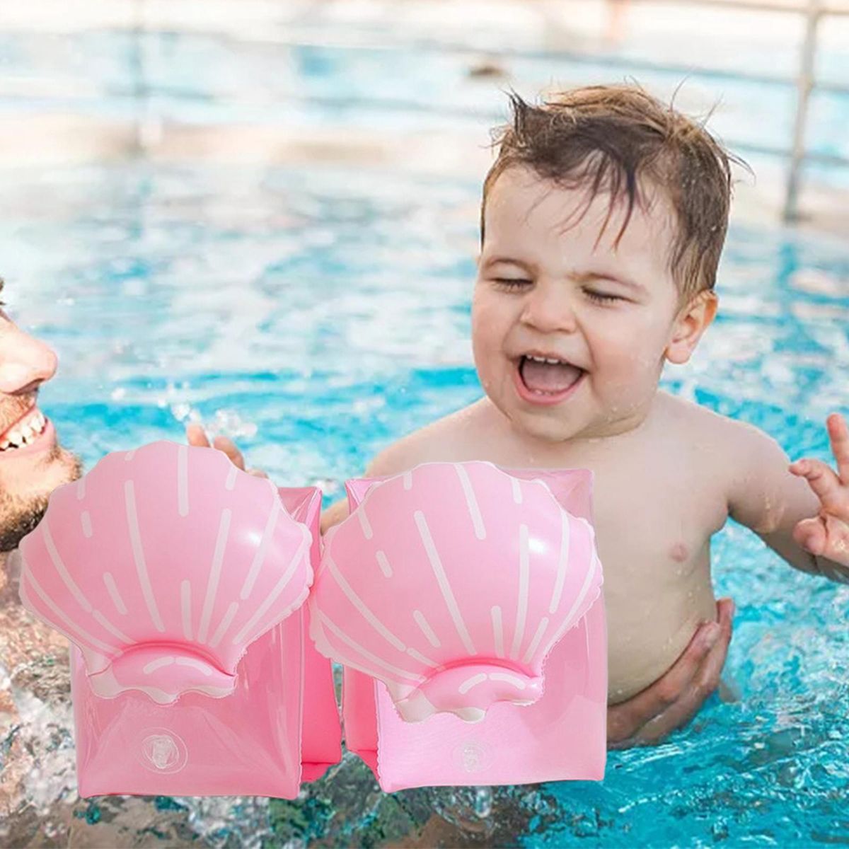 Arm Float Rings Inflatable Swim Arm Bands Rings Pool