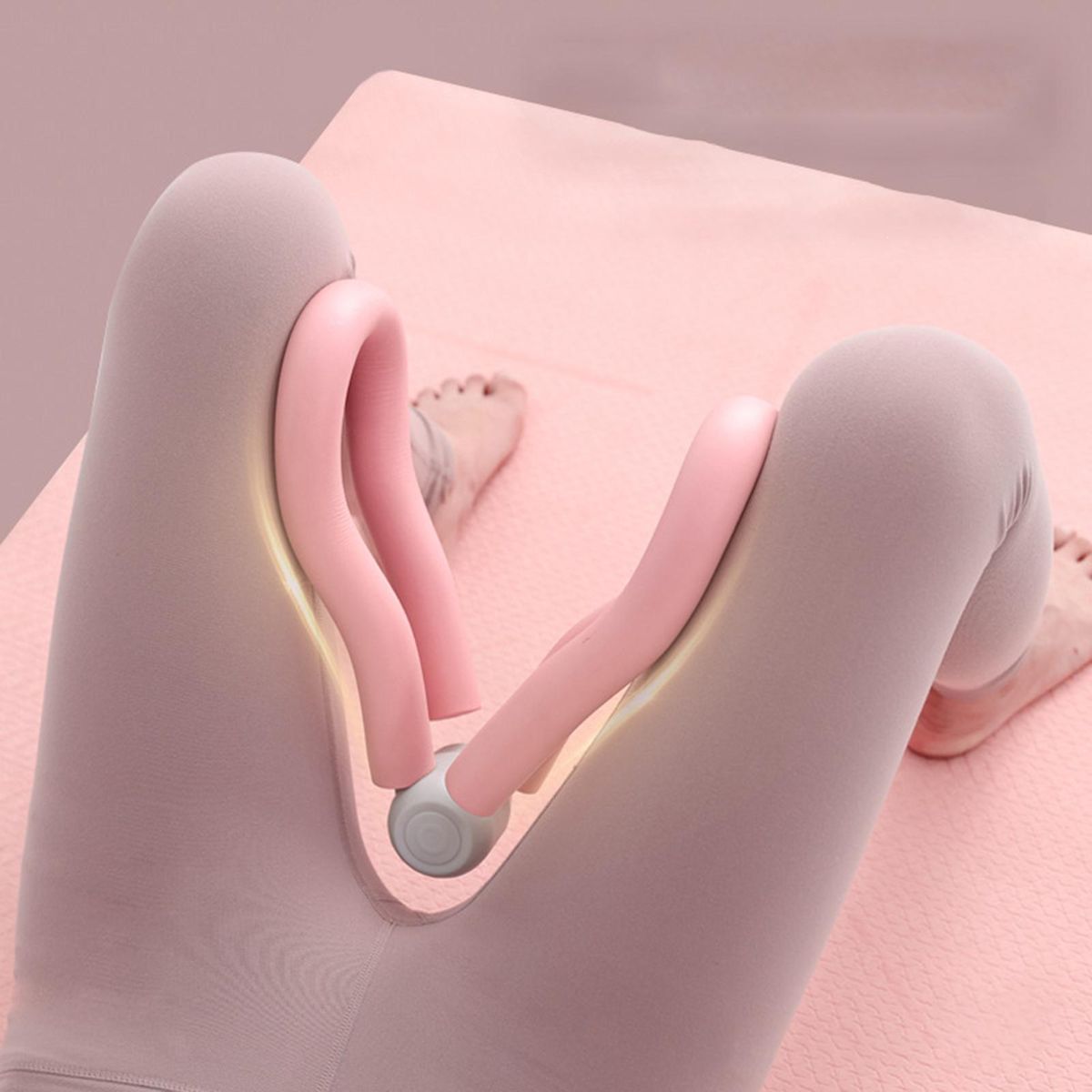 Leg Clamp Trainer Leg Thigh Hip Strengthening Device Pink
