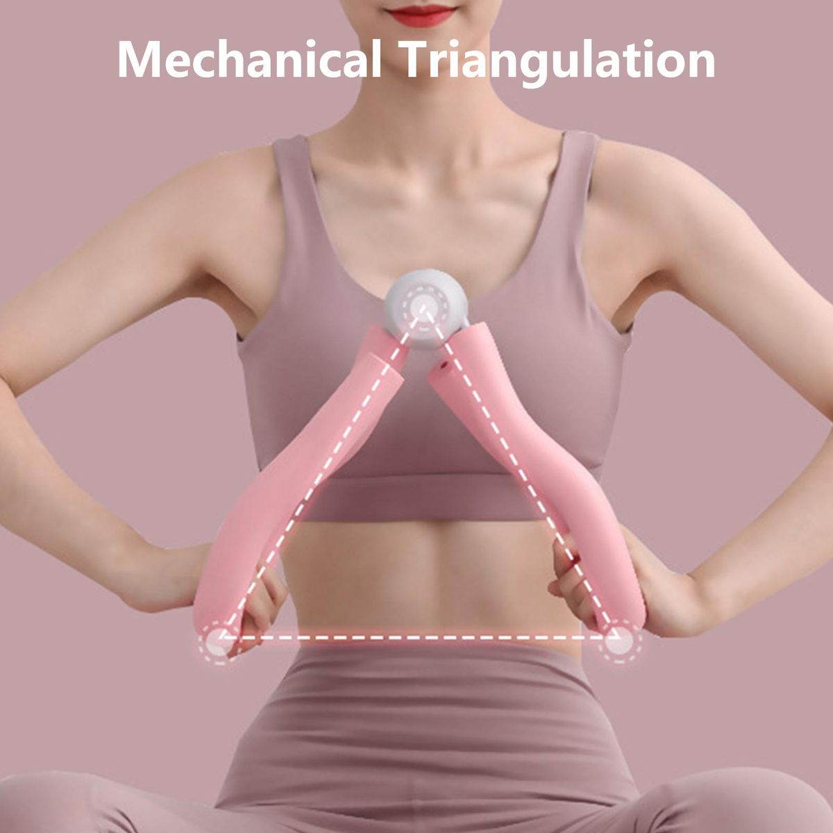 Leg Clamp Trainer Leg Thigh Hip Strengthening Device Pink