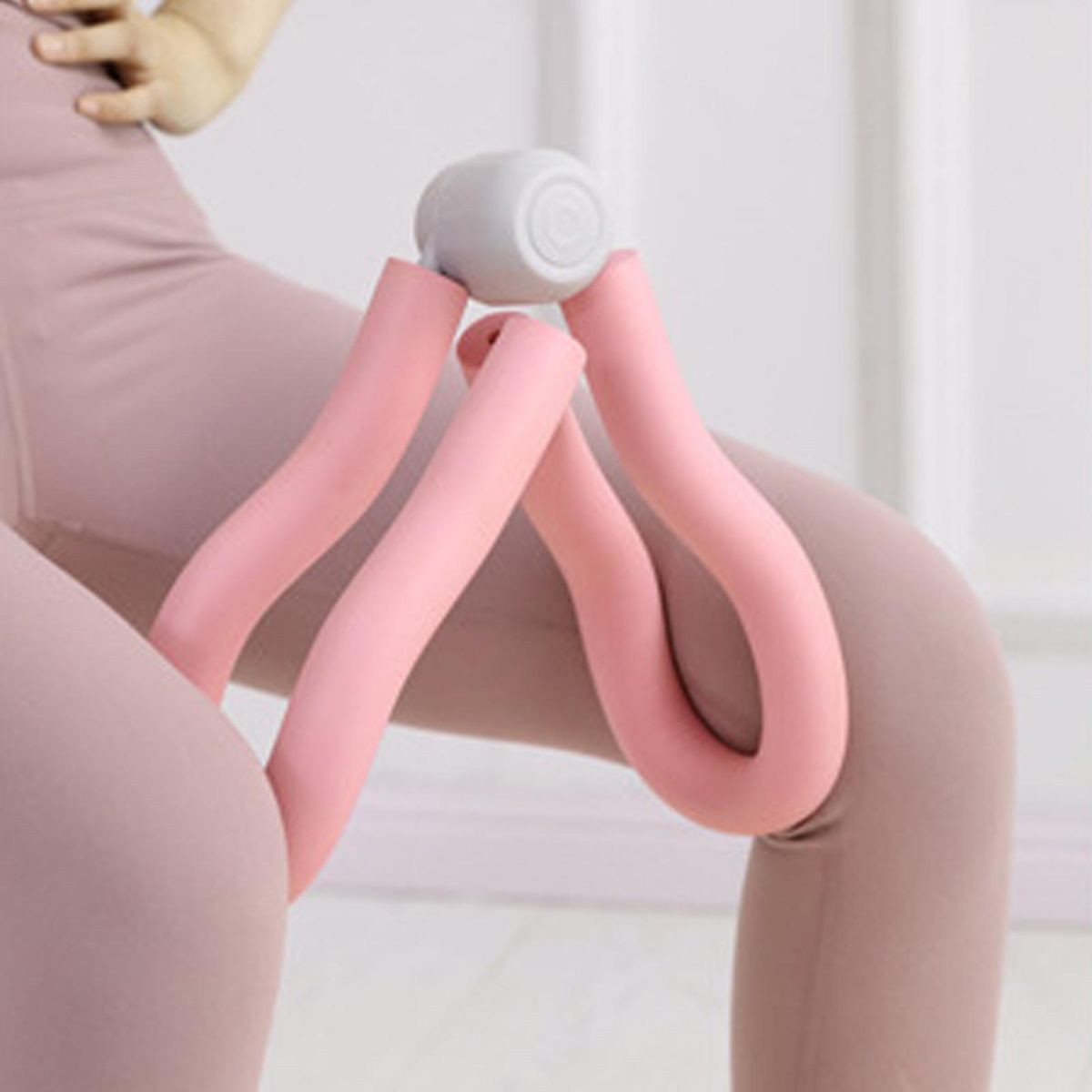 Leg Clamp Trainer Leg Thigh Hip Strengthening Device Pink