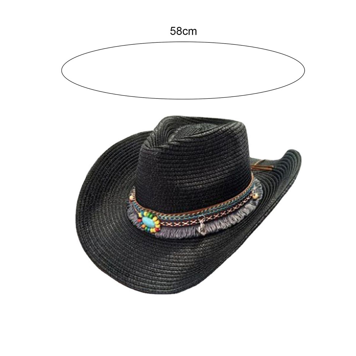 Summer Cap Wide Brim Sun Protection Summer Cap Black