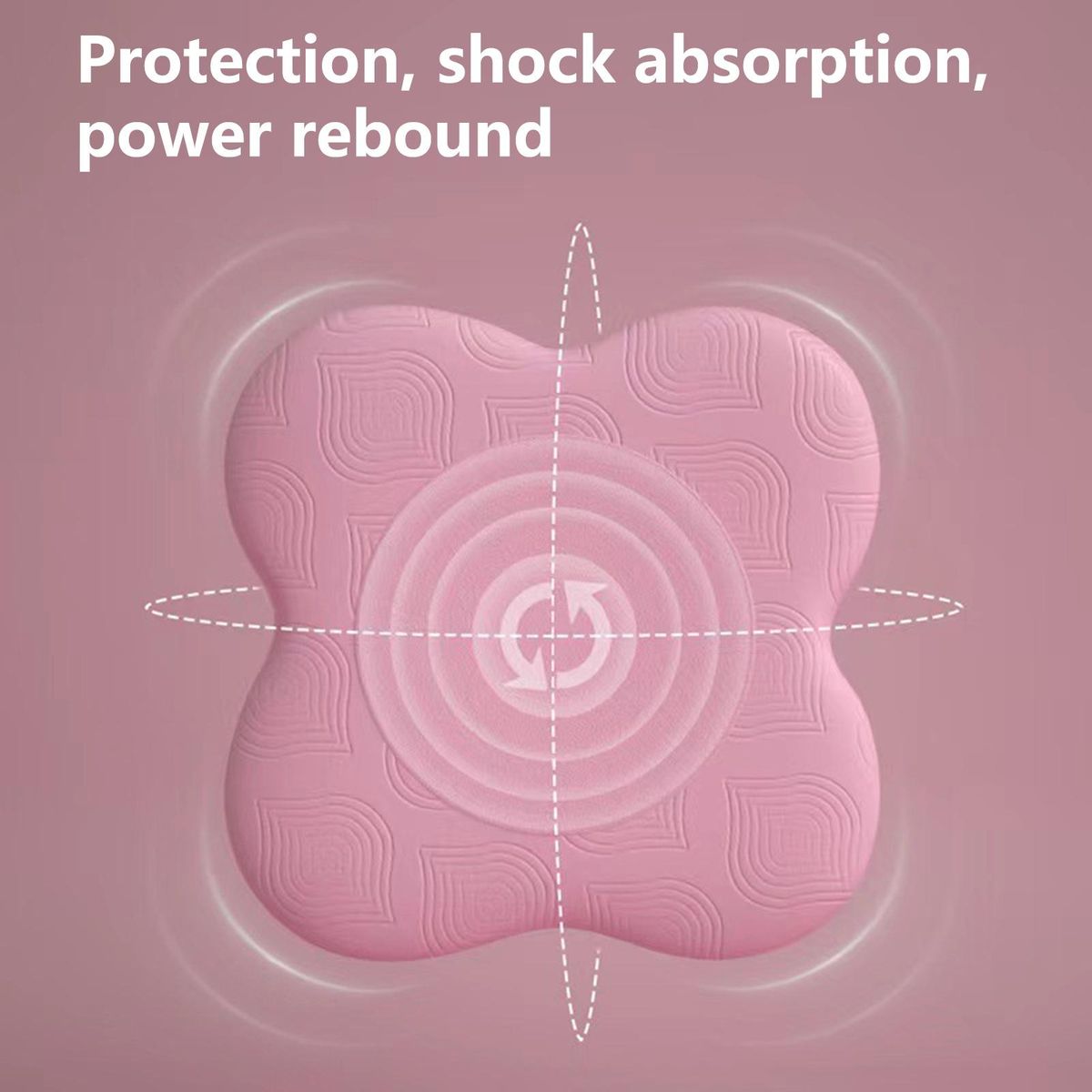 1 Pair Yoga Knee Cushions Extra Thick Yoga Knee Pad Cushions Pink