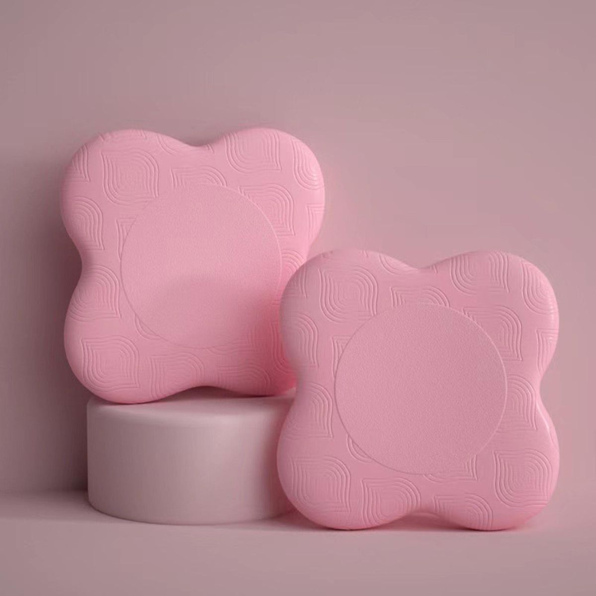1 Pair Yoga Knee Cushions Extra Thick Yoga Knee Pad Cushions Pink