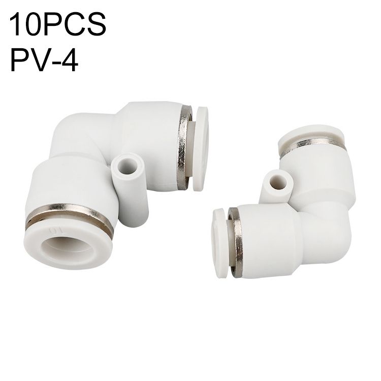PV-4 10pcs PV Elbow Pneumatic Connector