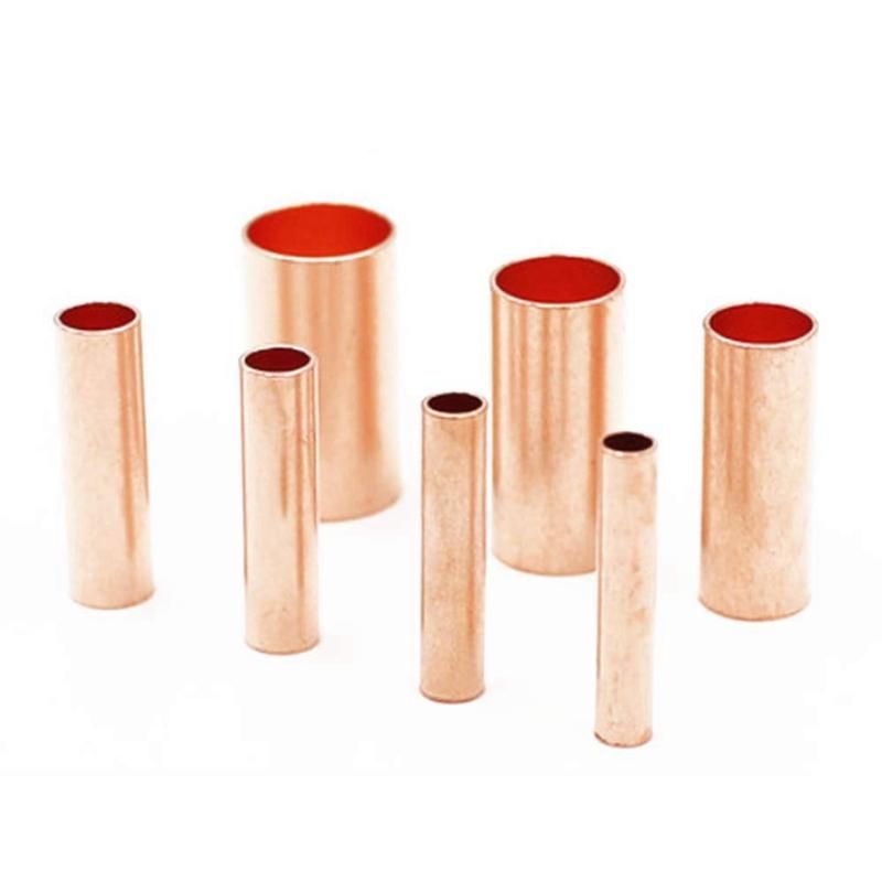 250Pcs GT Copper Connecting Pipe Wire Joint Small Copper Tube Terminal Cable Lug Boot Ferrule Kit