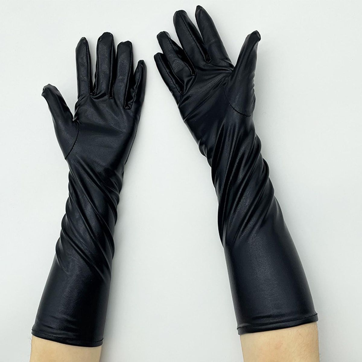 Mitten Elbow Classic Costume  Full Finger One Size Black